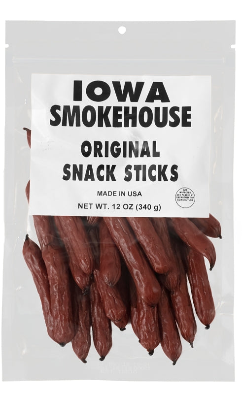 IOWA SMOKEHOUSE Iowa Smokehouse is-snk12o Snack Sticks, Original, 12 oz HOUSEWARES IOWA SMOKEHOUSE