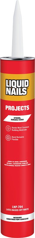 LIQUID NAILS Liquid Nails LNP-704 Project Construction Adhesive, Off-White, 28 oz Cartridge PAINT LIQUID NAILS