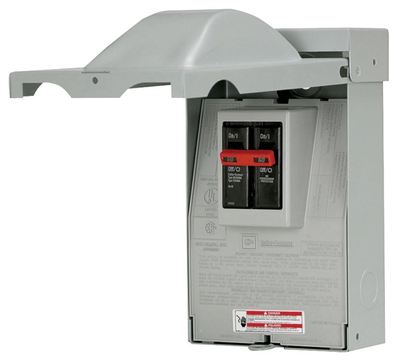 CUTLER-HAMMER Cutler-Hammer DP DPB222RP Disconnect Switch, 60 A, 240 V, Gray