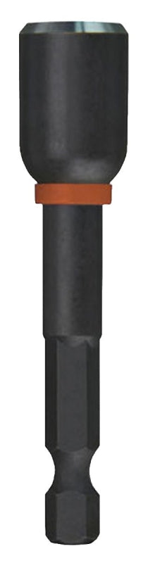 MILWAUKEE Milwaukee SHOCKWAVE Impact Duty Series 49-66-4732 Nut Driver, 1/4 in Drive, 2-9/16 in OAL, Secure-Grip Handle, Magnetic TOOLS MILWAUKEE