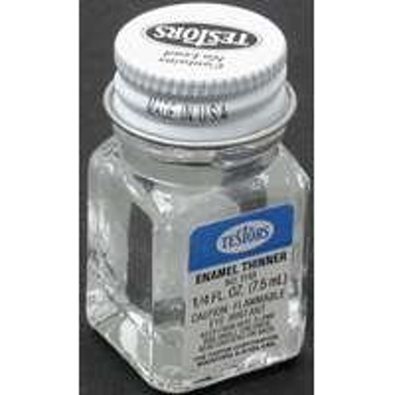 TESTORS Testors 1148TT Enamel Thinner, Liquid, Solvent, Clear, 0.25 oz, Bottle PAINT TESTORS
