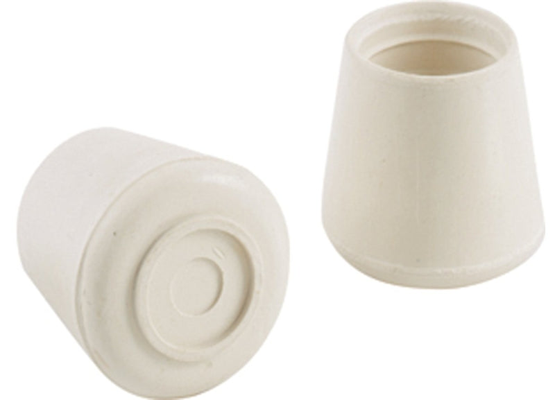 SHEPHERD Shepherd Hardware 9117 Furniture Leg Tip, Round, Rubber, 1/2 in Dia, Off-White HARDWARE & FARM SUPPLIES SHEPHERD