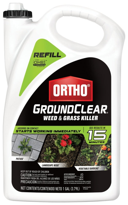 ORTHO Ortho 4613504 Weed and Grass Killer, Liquid, Refill Application, 1 gal Jug