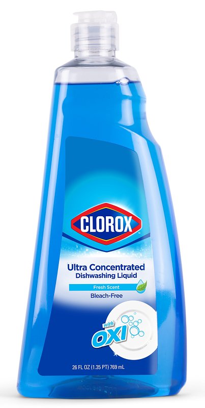 CLOROX Clorox BBP0018 Dish Soap, 26 oz Bottle, Liquid, Fresh Scent