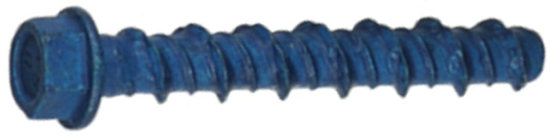 TAPCON Tapcon 24292 Screw Anchor, 5/16 in dia, 2-1/4 in L, Hex Drive, Steel, Metallic