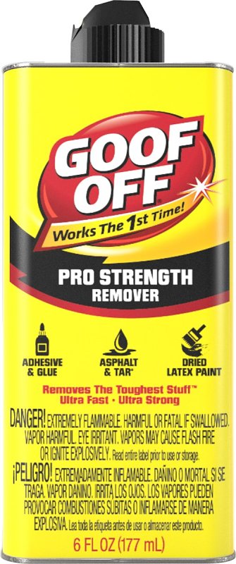 GOOF OFF Goof Off FG661 Paint Remover, Liquid, White, 6 oz
