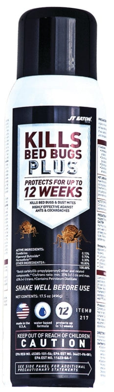 J.T. EATON J.T. Eaton 217 Bed Bug Insecticide, Liquid, Spray Application, 17.5 oz Can LAWN & GARDEN J.T. EATON
