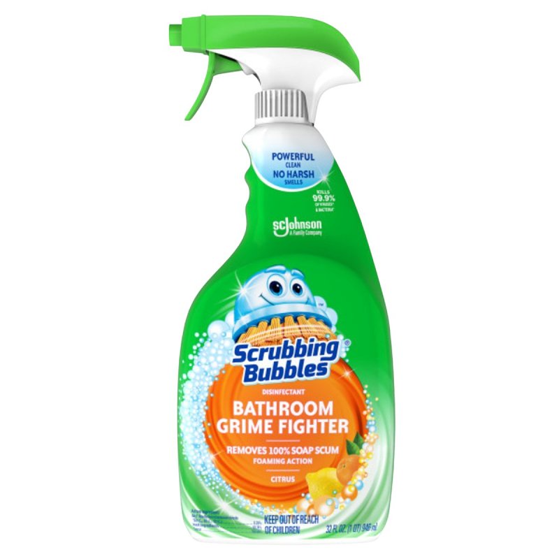 SCRUBBING BUBBLES Scrubbing Bubbles 70755 Bathroom Cleaner, 32 oz Bottle, Liquid, Fresh Citrus CLEANING & JANITORIAL SUPPLIES SCRUBBING BUBBLES