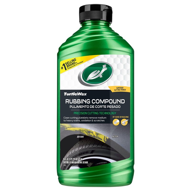 TURTLE WAX Turtle Wax T415 Rubbing Compound, 18 oz, Liquid, Fresh Leather