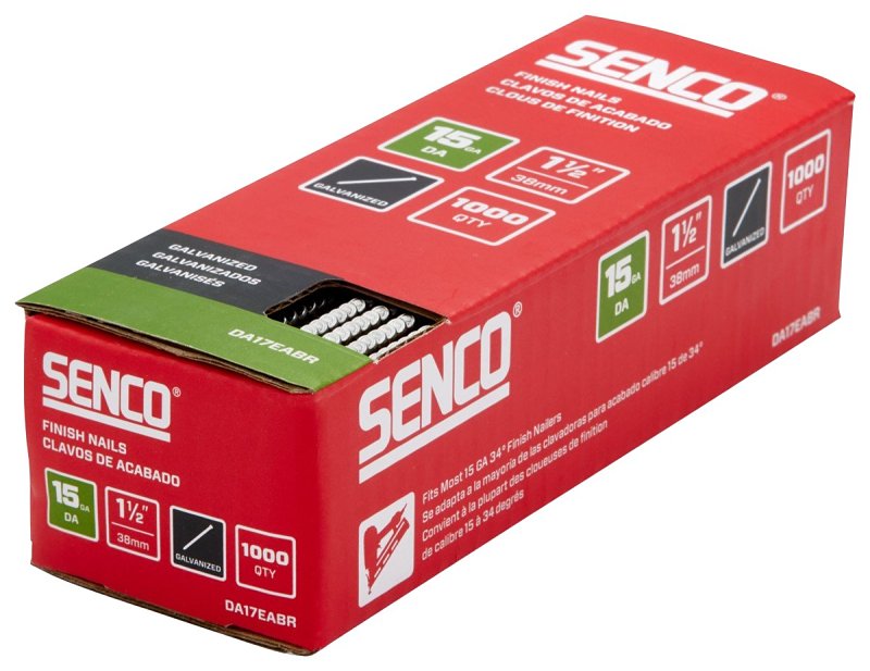 SENCO FINISH NAIL GALV 15GA 1-1/2IN