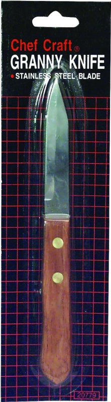 CHEF CRAFT Chef Craft 20779 Granny Knife, Stainless Steel Blade, Wood Handle HOUSEWARES CHEF CRAFT
