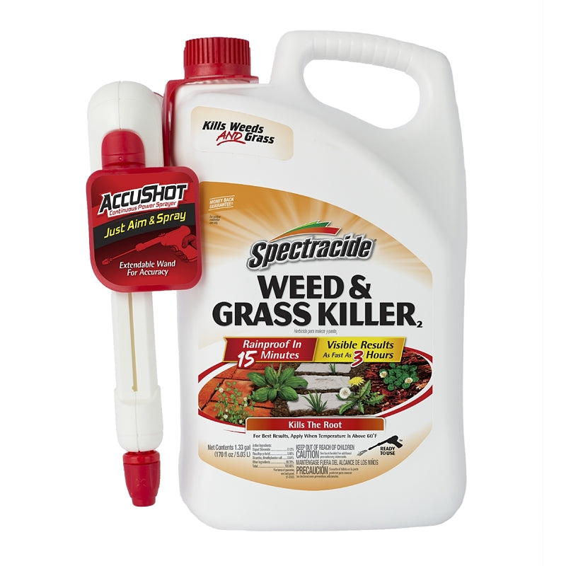 SPECTRACIDE Spectracide HG-96370 Weed and Grass Killer, Liquid, Amber, 1.33 gal Can LAWN & GARDEN SPECTRACIDE