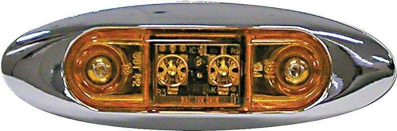 PETERSON MFG PM V168XA LED Light, 9/16 V, 2-Lamp, LED Lamp, Amber Lamp