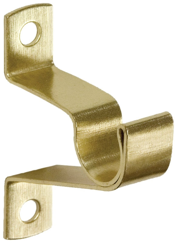 KENNEY Kenney KN826 Cafe Rod Bracket, Decorative, For: 7/16 in Dia Rods, Brass, 2/PK