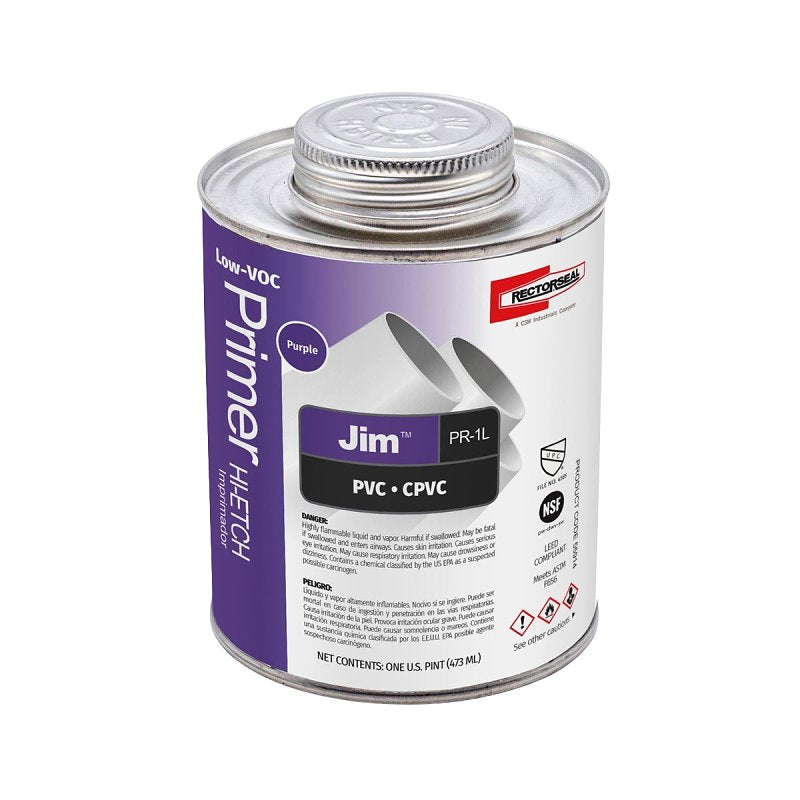 RECTORSEAL Rectorseal 55914 Hi-Etch Primer, Liquid, Purple, 1 pt