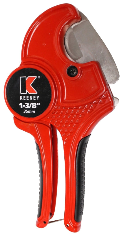 KEENEY Keeney K840-100 Pipe Cutter, 1-3/8 in Max Pipe/Tube Dia, HCS Blade, CPVC/PE/PEX/Polyethylene/PVC Pipe/Tube