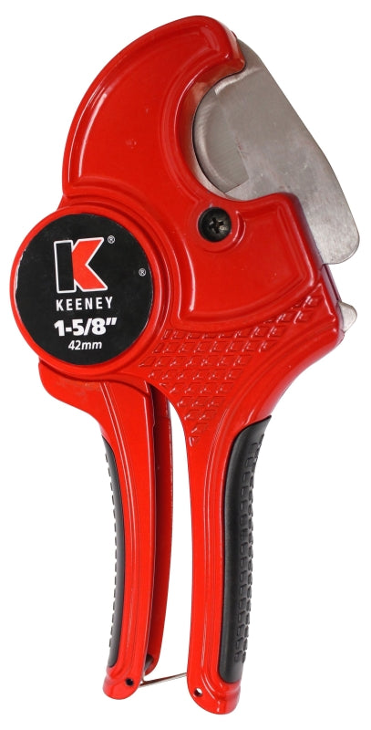 KEENEY Keeney K840-101 Pipe Cutter, 1-5/8 in Max Pipe/Tube Dia, HCS Blade, CPVC/PE/PEX/Polyethylene/PVC Pipe/Tube