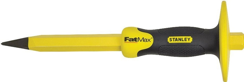 STANLEY TOOLS STANLEY 16-329 Concrete Chisel, 3/4 in W Blade, 12 in OAL, Chrome Vanadium Steel Blade, Rubber Handle