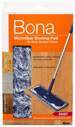 BONA Bona WM710013272 Dusting Pad, 17 in L, 6 in W, Microfiber Cloth, Machine Washable: Yes