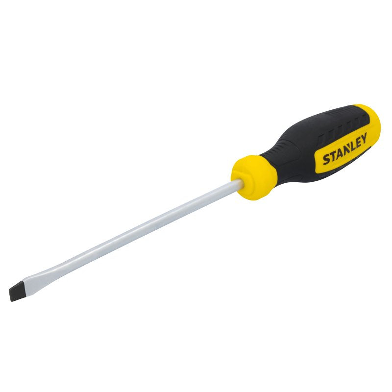 STANLEY STANLEY STHT60805 Screwdriver, 1/4 in Drive, Slotted Drive, 12-1/2 in OAL, 6 in L Shank, Comfort Grip Handle TOOLS STANLEY