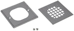 OATEY Oatey 130 Series 42336 Square Snap-Tite Strainer with Ring, Polished Stainless Steel