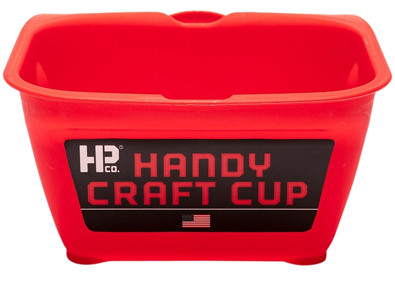 HANDY�PRODUCTS Handy Products 1100-CC Craft Cup, 8 oz, Red, Ergonomic Handle PAINT HANDY�PRODUCTS