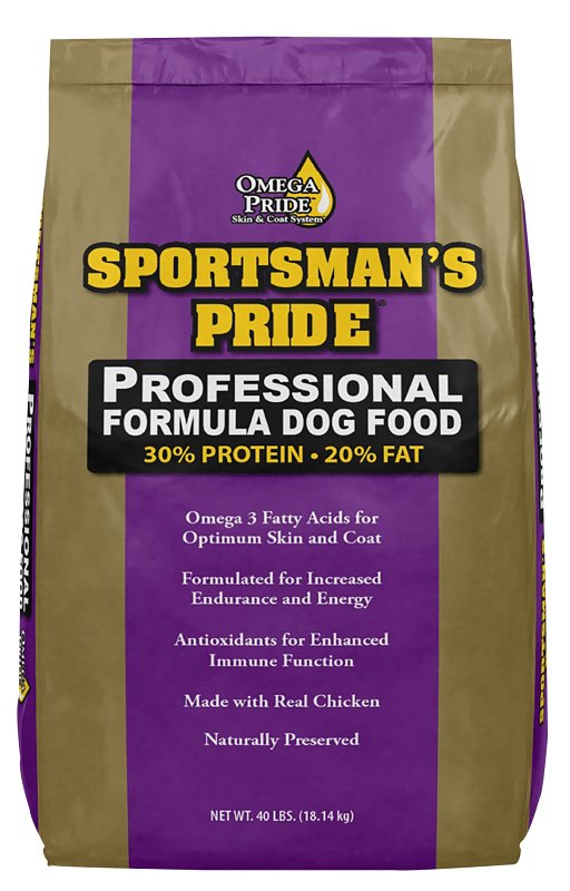 SPORTSMAN'S PRIDE Sportsman's Pride Professional Formula 10184 Dog Food, Adult Breed, Dry, Chicken, 40 lb Bag