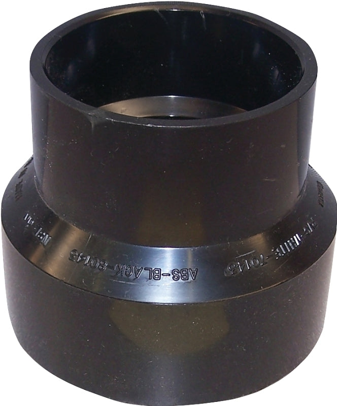 IPEX USA LLC-CANPLAS Canplas 103026BC Reducing Pipe Coupling, 4 x 3 in, Hub, ABS, Black, 40 Schedule LAWN & GARDEN IPEX USA LLC-CANPLAS