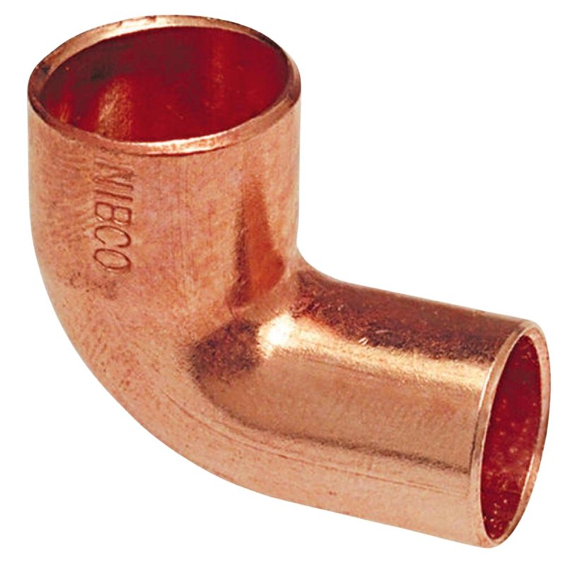 NIBCO INC. Nibco C6072 Series W01555D Close Rough Pipe Elbow, 2 in, FTG x Sweat, 90 deg Angle, Copper, 364 psi Pressure