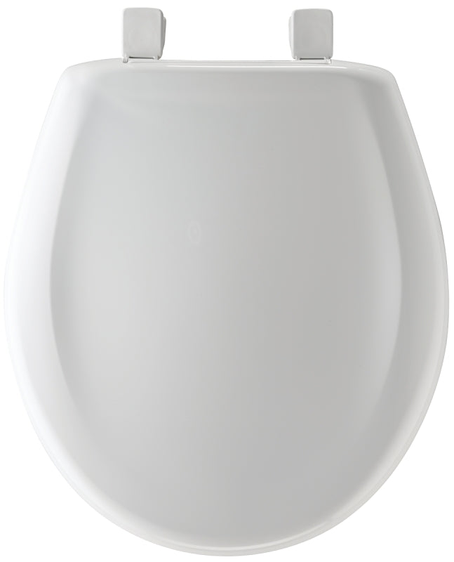 MAYFAIR Mayfair 87SLOW-000 Toilet Seat, 14-3/8 in W, 2.188 in H, Round, Plastic, White PLUMBING, HEATING & VENTILATION MAYFAIR
