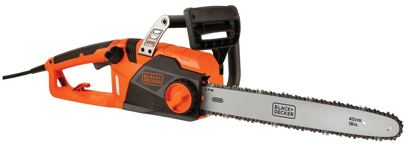 BLACK & DECKER LAWN Black+Decker CS1518 Chainsaw, 15 A, 120 V, 18 in L Bar/Chain OUTDOOR LIVING & POWER EQUIPMENT BLACK & DECKER LAWN