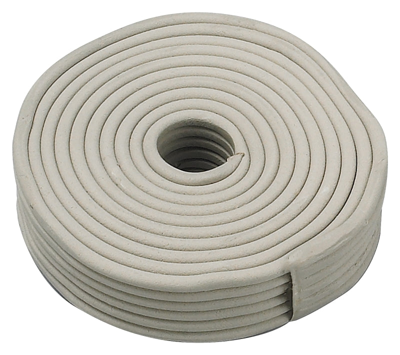 FROST KING Frost King P14H Fingertip Rope Caulk, 30 ft L, Vinyl, Gray