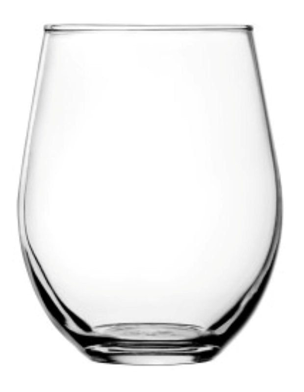ANCHOR HOCKING Anchor Hocking 95142 Stemless Glass Set, 20 oz Capacity, Glass, Clear, Dishwasher Safe: Yes