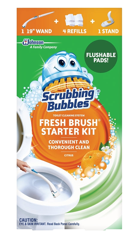 SCRUBBING BUBBLES Scrubbing Bubbles Fresh Brush 00079 Toilet Cleaning System