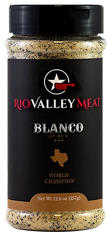 RIO VALLEY MEAT Rio Valley Meat OW91000 BBQ Rub, Blanco AP, 12.2 oz Bottle OUTDOOR LIVING & POWER EQUIPMENT RIO VALLEY MEAT