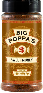 BIG POPPA'S Big Poppa's OW86400-C BBQ Rub, Sweet Money, 14 oz Shaker