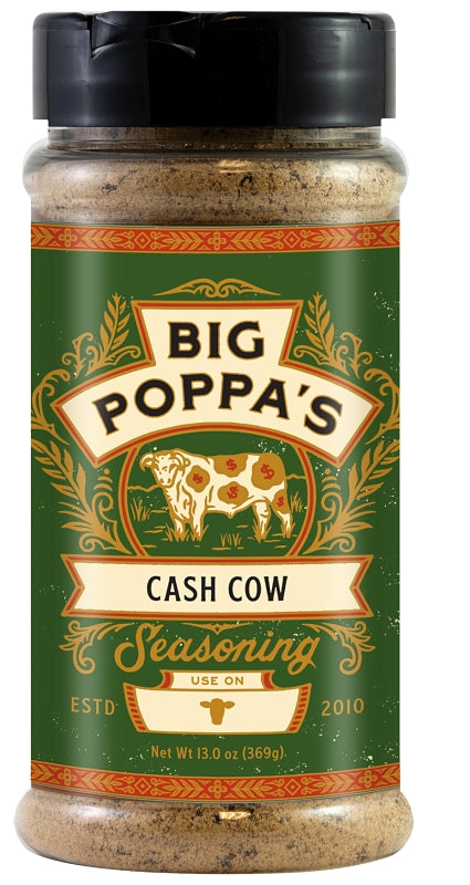 BIG POPPA'S Big Poppa's BP00211-C BBQ Seasoning, Cash Cow, 13 oz Shaker OUTDOOR LIVING & POWER EQUIPMENT BIG POPPA'S