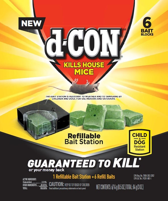 E.H. (US) LLC ACCT 7003 d-CON 98665 Refillable Bait Station, Solid