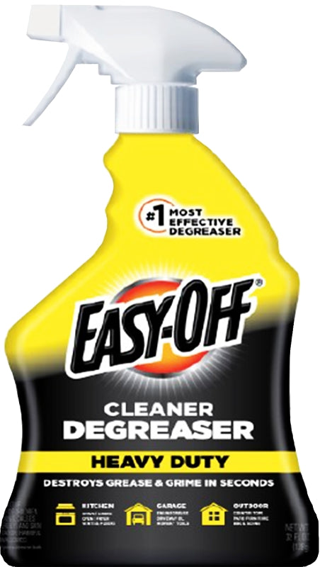 E.H. (US) LLC ACCT 7003 Easy-Off 6233899624 Cleaner Degreaser, 32 fl-oz, Liquid, Lemon, Light Yellow