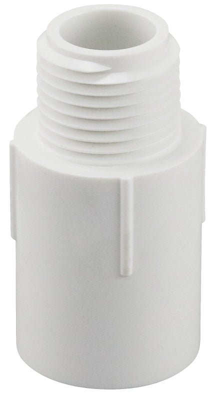 IPEX USA LLC-CANPLAS IPEX 435591 Riser Extender, 1/2 in, MPT x FPT, PVC, White, SCH 40 Schedule, 600 psi Pressure
