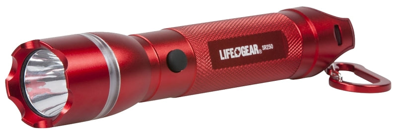 DORCY Dorcy AA35-60538-RED Flashlight, AAA Battery, LED Lamp, 500 Lumens, 2.5 mile Beam Distance, 1.25 hr Run Time, Red ELECTRICAL DORCY