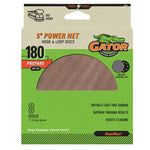 GATOR Gator 4804 Power Net Disc, 5 in Dia, 180 Grit, Very Fine PAINT GATOR