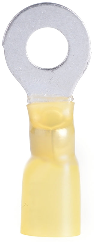 GB Gardner Bender Xtreme AMT-108 Ring Terminal, 600 V, 12 to 10 AWG Wire, 1/4 in Stud, Nylon Insulation, Yellow