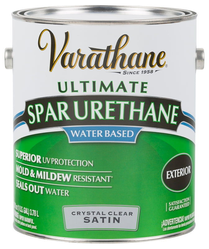 VARATHANE Rust-Oleum 250231 Urethane Paint, Liquid, Crystal Clear, 1 gal, Can