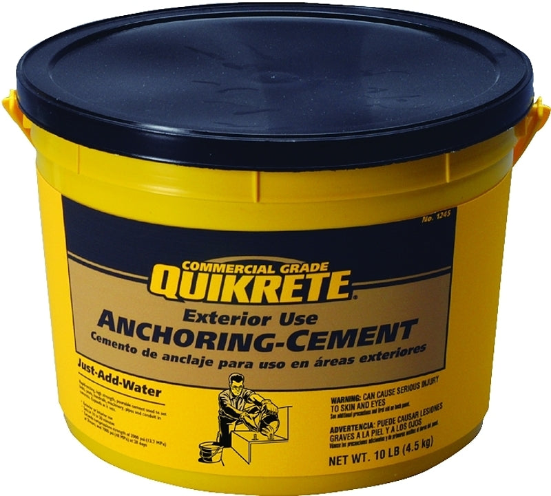 QUIKRETE Quikrete 1245-11 Anchoring Cement, Granular, Brown/Gray, 10 lb Pail PAINT QUIKRETE