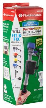 FLUIDMASTER Fluidmaster PerforMAX Series 400H-002-P10 Fill Valve, Plastic Body, Anti-Siphon: Yes