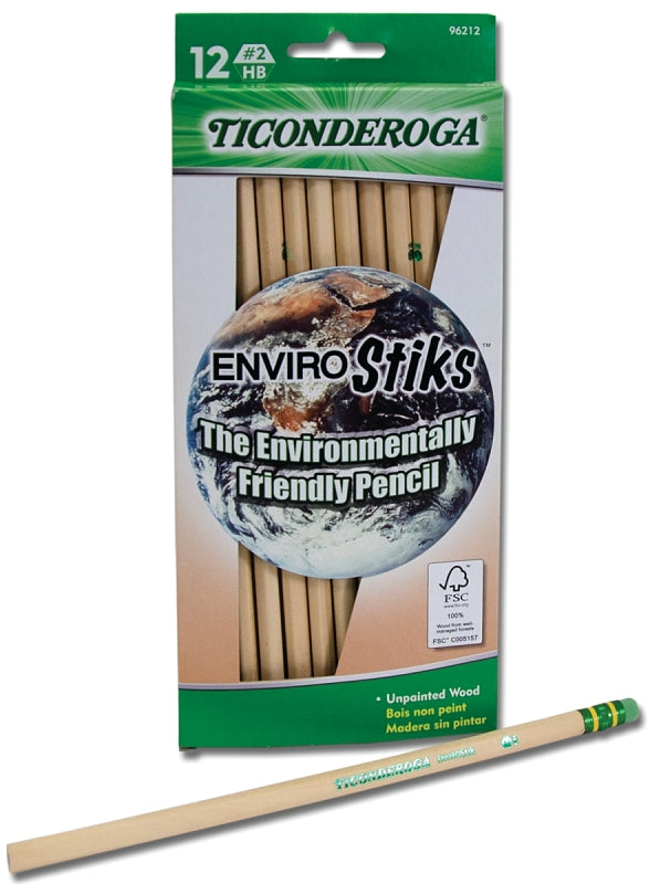 DIXON TICONDEROGA Ticonderoga 96212 Pencil, Natural Wood Barrel