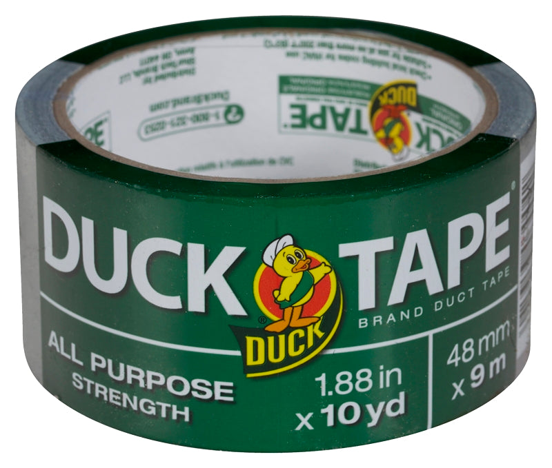 DUCK Duck 761288 Duct Tape, Silver, 9 mm Thick, 10 yd L, 1.88 in W PAINT DUCK
