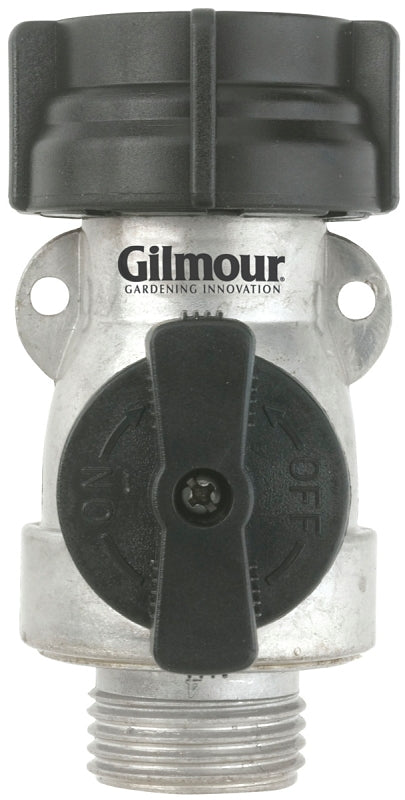 GILMOUR MFG Gilmour Mfg 801074-1001 Single Shut-Off Valve, 3/4 in, Female x Male, 60 psi Pressure, Aluminum Body