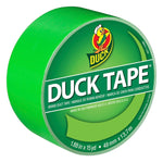DUCK Duck 1265018 Duct Tape, Neon Green, 8 mil Thick, 15 yd L, 1.88 in W